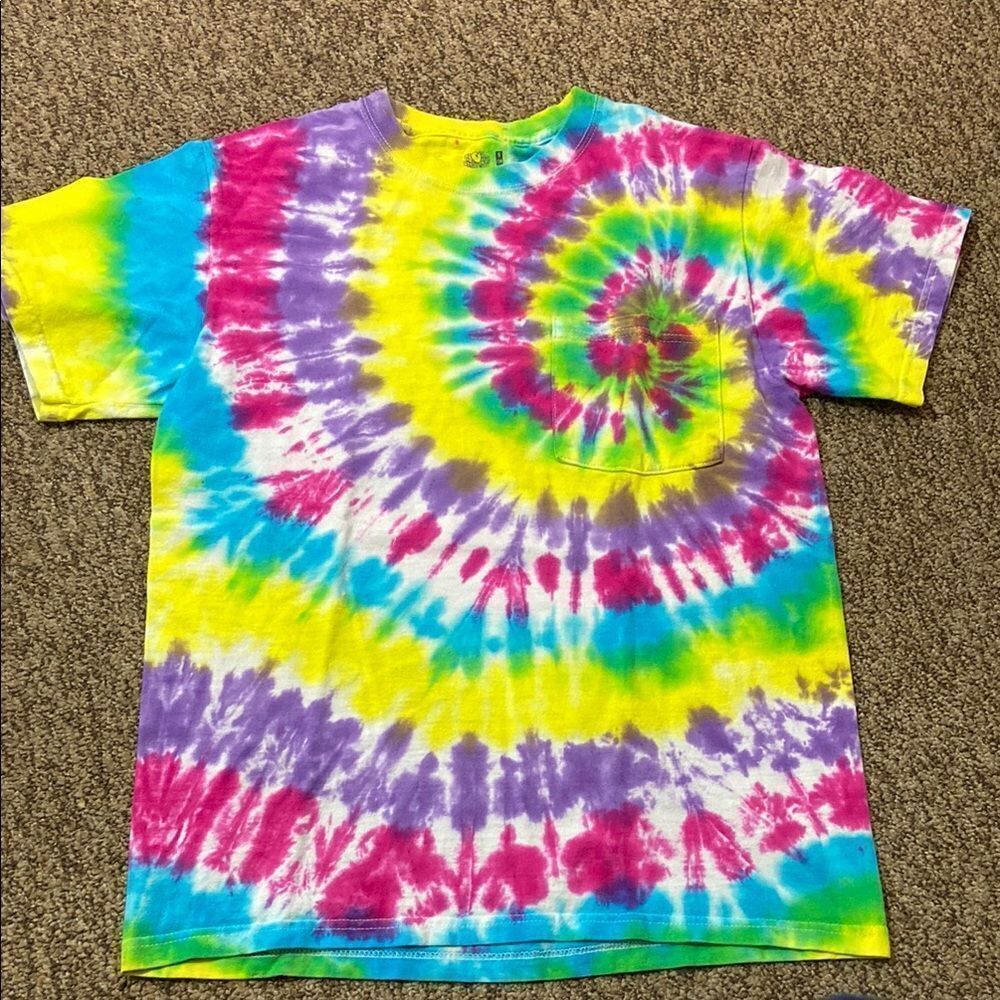 Fruit Of The Loom Colorful Tie-Dye Kids T-Shirt Size Small PS